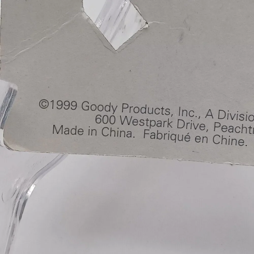 Vtg Y2K Goody Diva Hair accessories 5pc Flower Clips 1999 Iridescent 1 inch